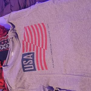 Old Navy American Flag Tshirt, Men's Medium